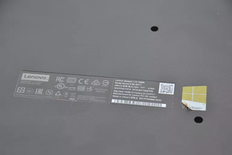 LAPTOP LENOVO IDEAPAD 110-15IBR 4/500GB CELERON N3060