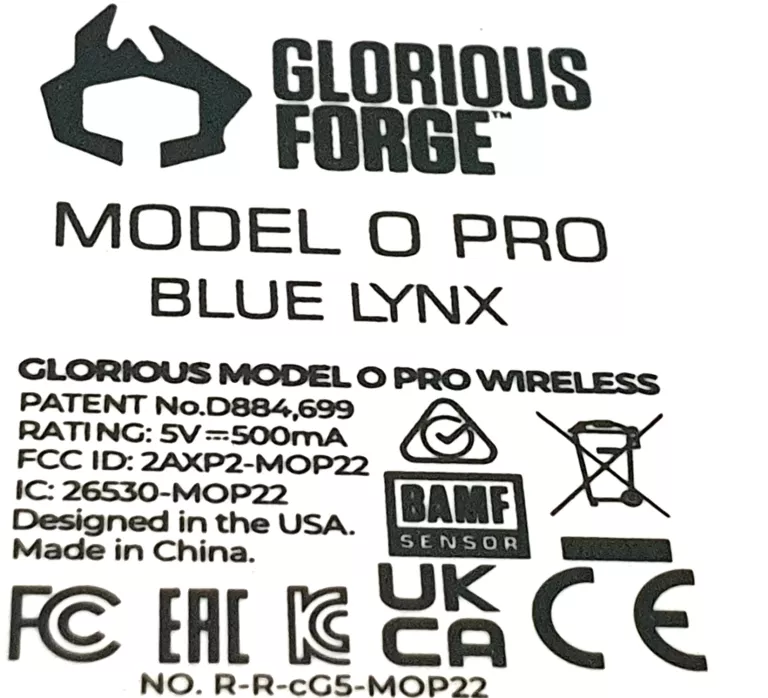 MYSZ GLORIOUS MODEL O PRO WIRELLES NIEBIESKO-BIAŁY