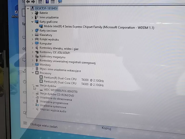 LAPTOP ASUS K50IJ PENTIUM T4300/RAM: 4GB/HDD: 500GB/WIN 10 PRO