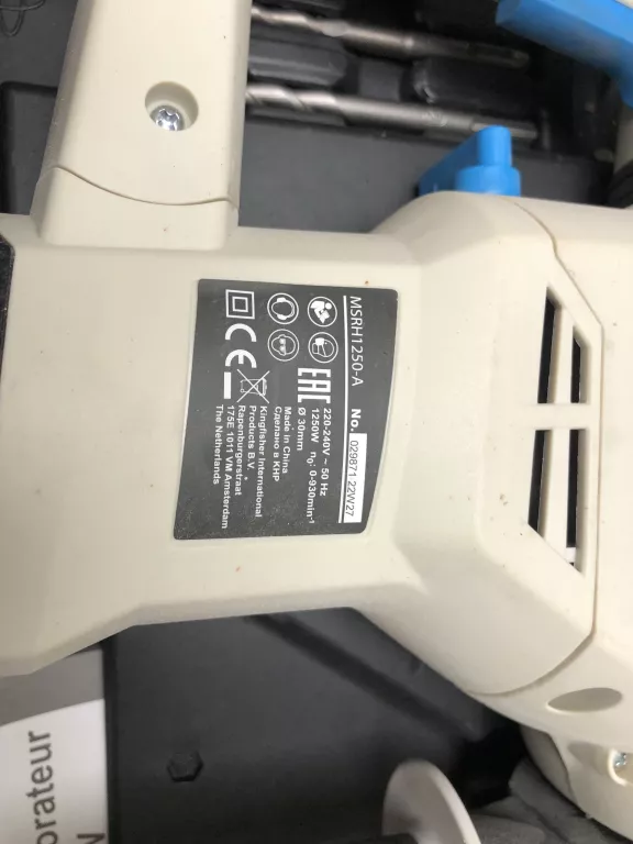 MŁOTOWIERTARKA MACALLISTER SDS PLUS 1250 W