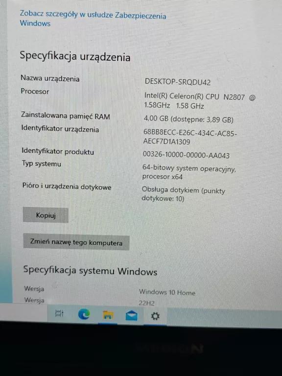 MEDION E1232T 120GB/4 GB/CELERON N2807/WIN 10
