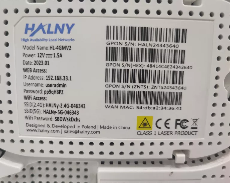 ROUTER HALNY HL-4GMV2 PUD
