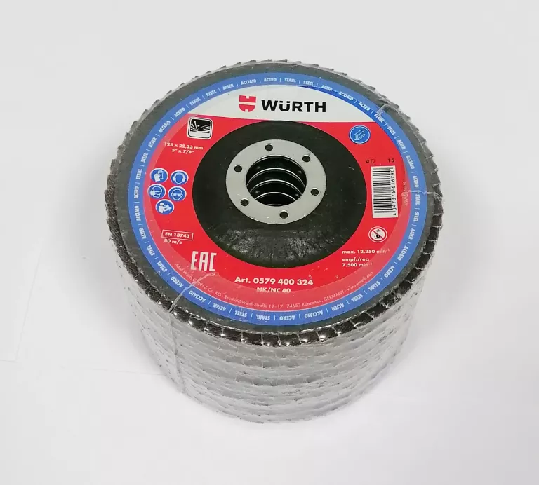 WURTH TARCZA LISTKOWA DO STALI NK/NC 40 10 SZT
