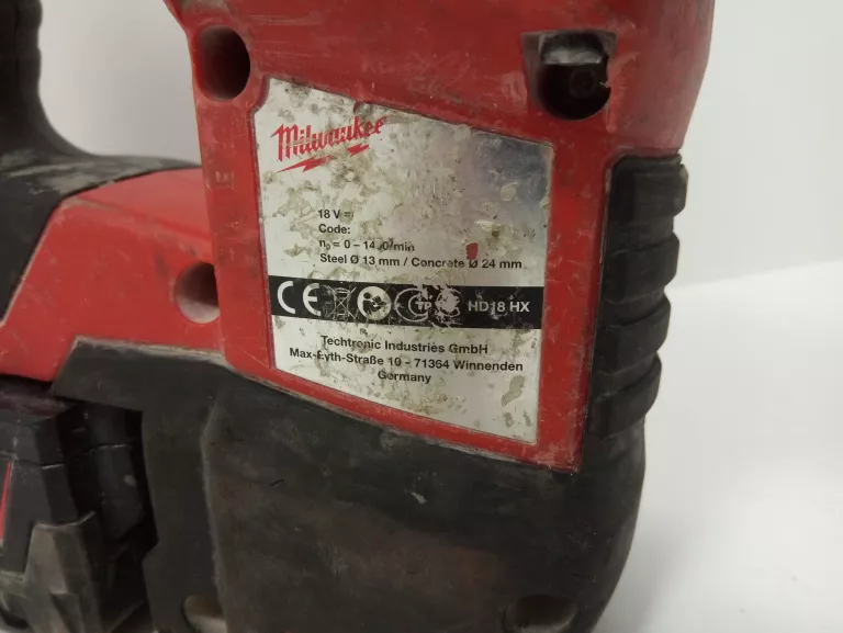 MŁOTOWIERTARKA AKUMULATOROWA 18V MILWAUKEE HD18 HX