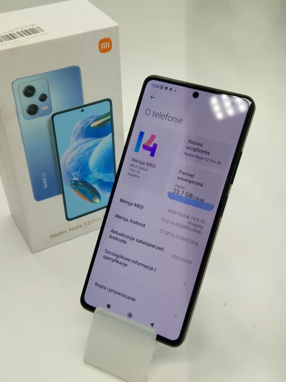 XIAOMI REDMI NOTE 12 PRO 5G 6+128GB 22101316G KOMPLET