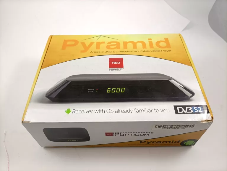 TUNER SATELITARNY OPTICUM PYRAMID ANDROID 4.4.2 DVB-S2 KOMPLET