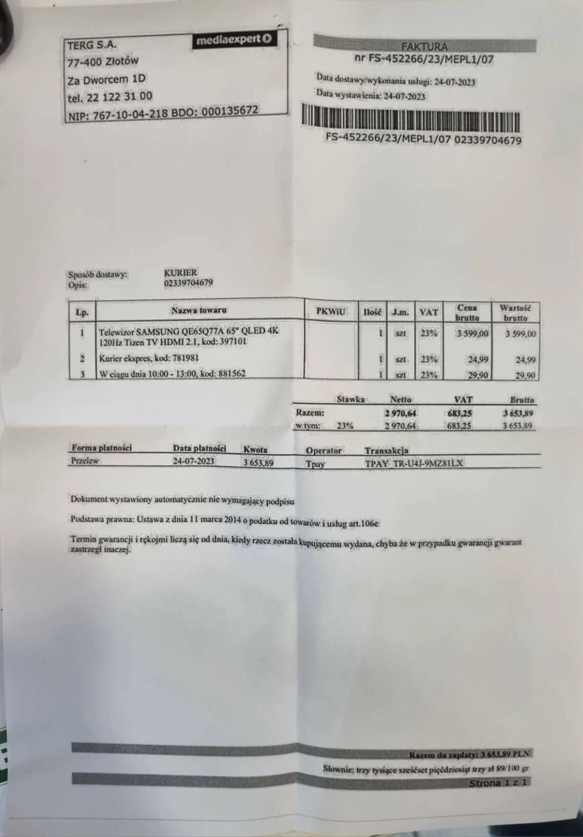 telewizor-samsung-qe65q77aat-65-qled-4k-120hz-gwarancja-stan-uzywany