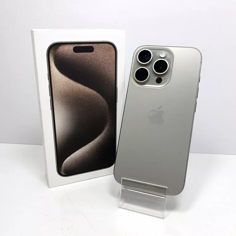 TELEFON SMARTFON APPLE IPHONE 15 PRO 512GB 5G 6.1" 120HZ TYTAN NATURALNY