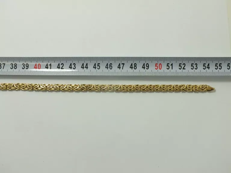 ZŁOTY ŁAŃCUSZEK SPLOT KRÓLEWSKI PŁASKI 17,05G 0585P