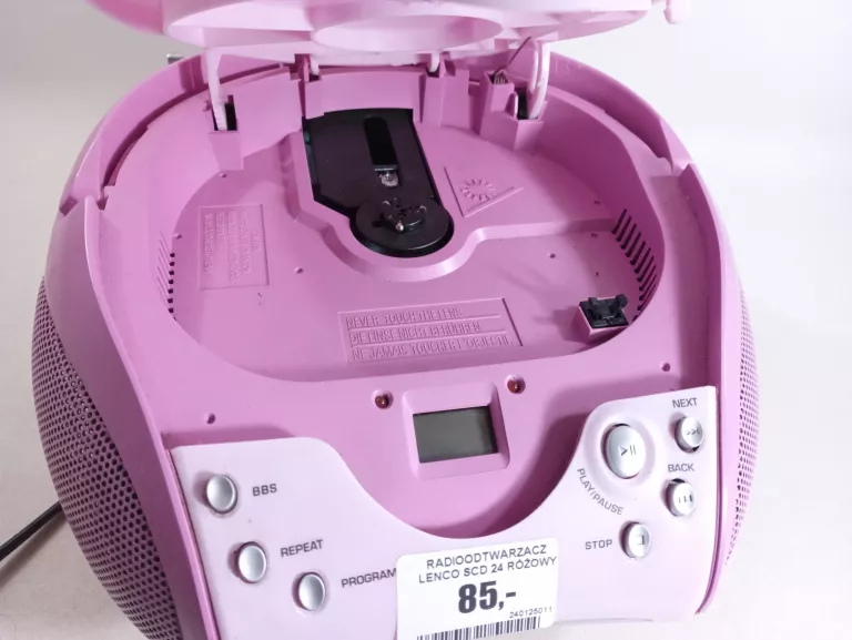 RADIOODTWARZACZ LENCO SCD 24 RÓŻOWY