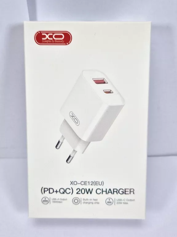 XO ŁADOWARKA  3.0 20W 1X USB 1X UCB-C BIAŁA