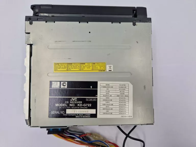RADIO SAMOCHODOWE JVC KD-G722