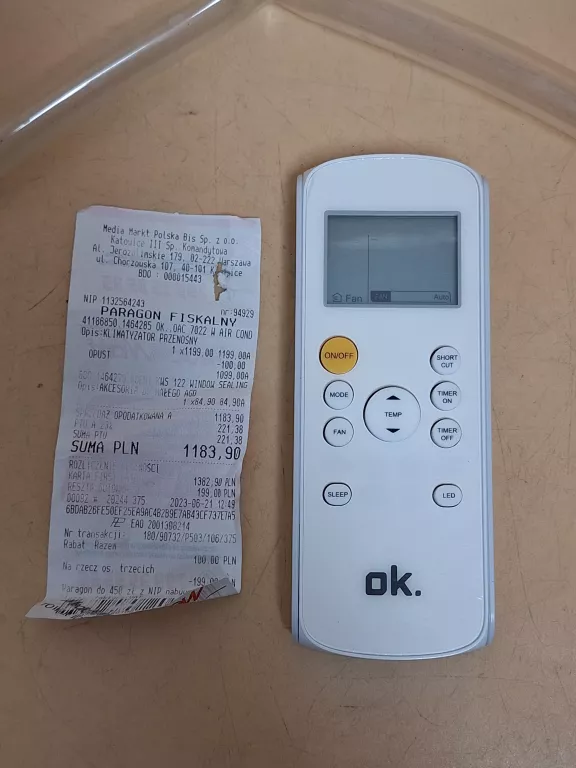 KLIMATYZATOR PRZENOSNY OK OAC 7022W GWARANCJA