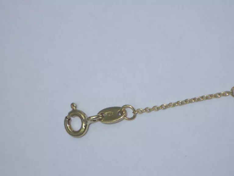 BRANSOLETKA Z KOLOROWYMI KAMIENIAMI YES ZŁOTO 333 1,52G 17-19,5CM