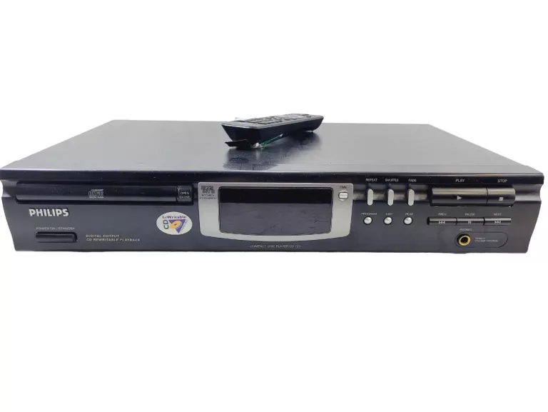 ODTWARZACZ CD PHILIPS CD 723 | KOMPAKTOWY | PILOT | CZARNY