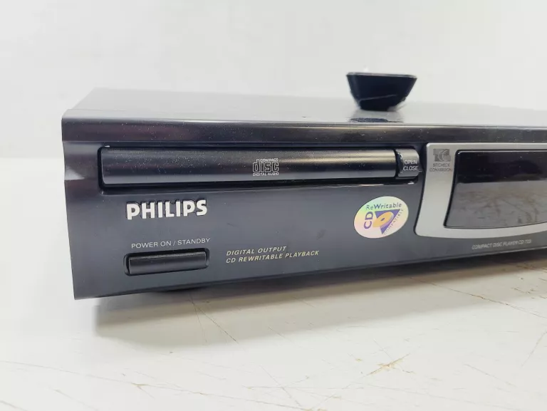 ODTWARZACZ CD PHILIPS CD 723 | KOMPAKTOWY | PILOT | CZARNY