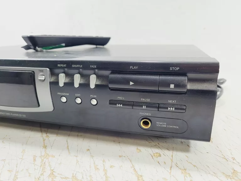 ODTWARZACZ CD PHILIPS CD 723 | KOMPAKTOWY | PILOT | CZARNY