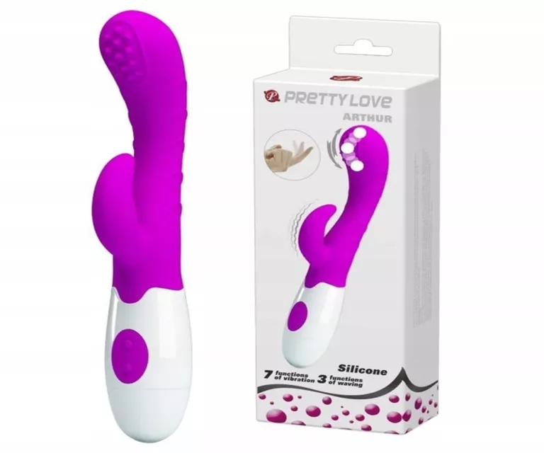 WIBRATOR Z RUCHOMĄ GŁÓWKĄ PRETTY LOVE ARTHUR
