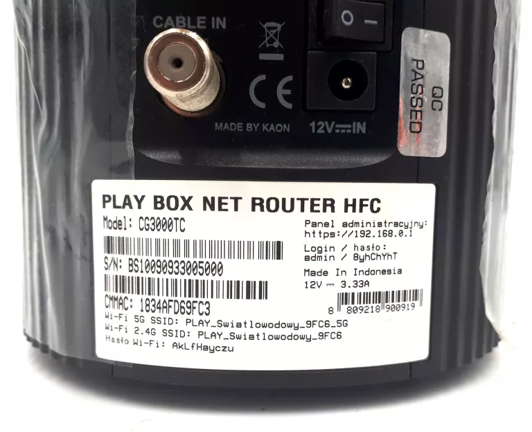 ROUTER PLAY BOX NET HFC WI-FI 6