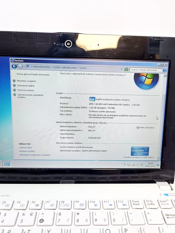 LAPTOP ASUS  EEE PC X16-96078