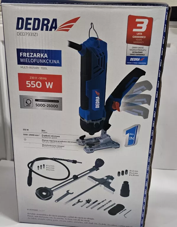 FREZARKA WIELOFUNKCYJNA DEDRA DED7931Z1 KPL