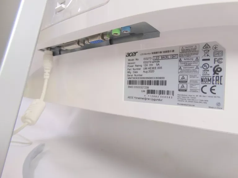 MONITOR ACER USZKODZONY