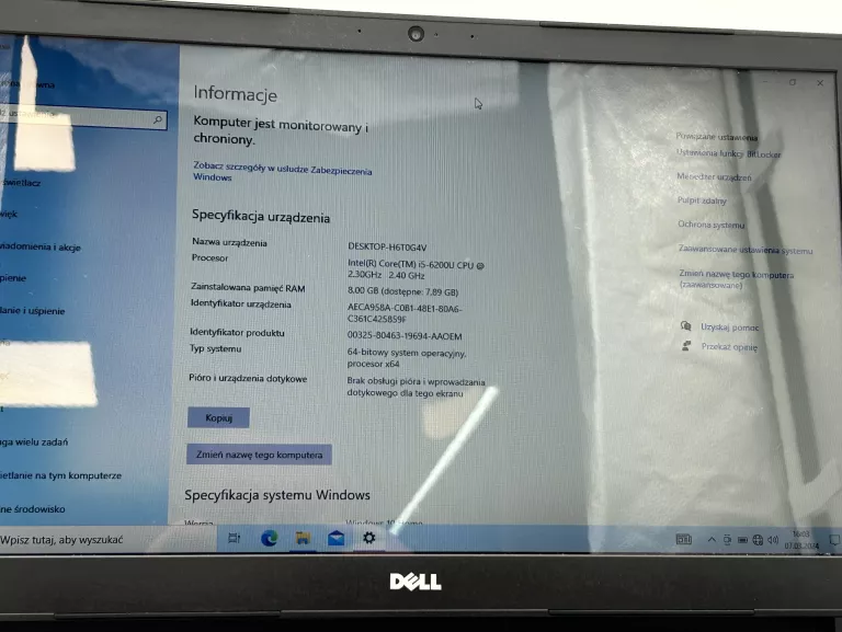 LAPTOP DELL TTYFJA00 17" INTEL CORE I5 8GB 500GB