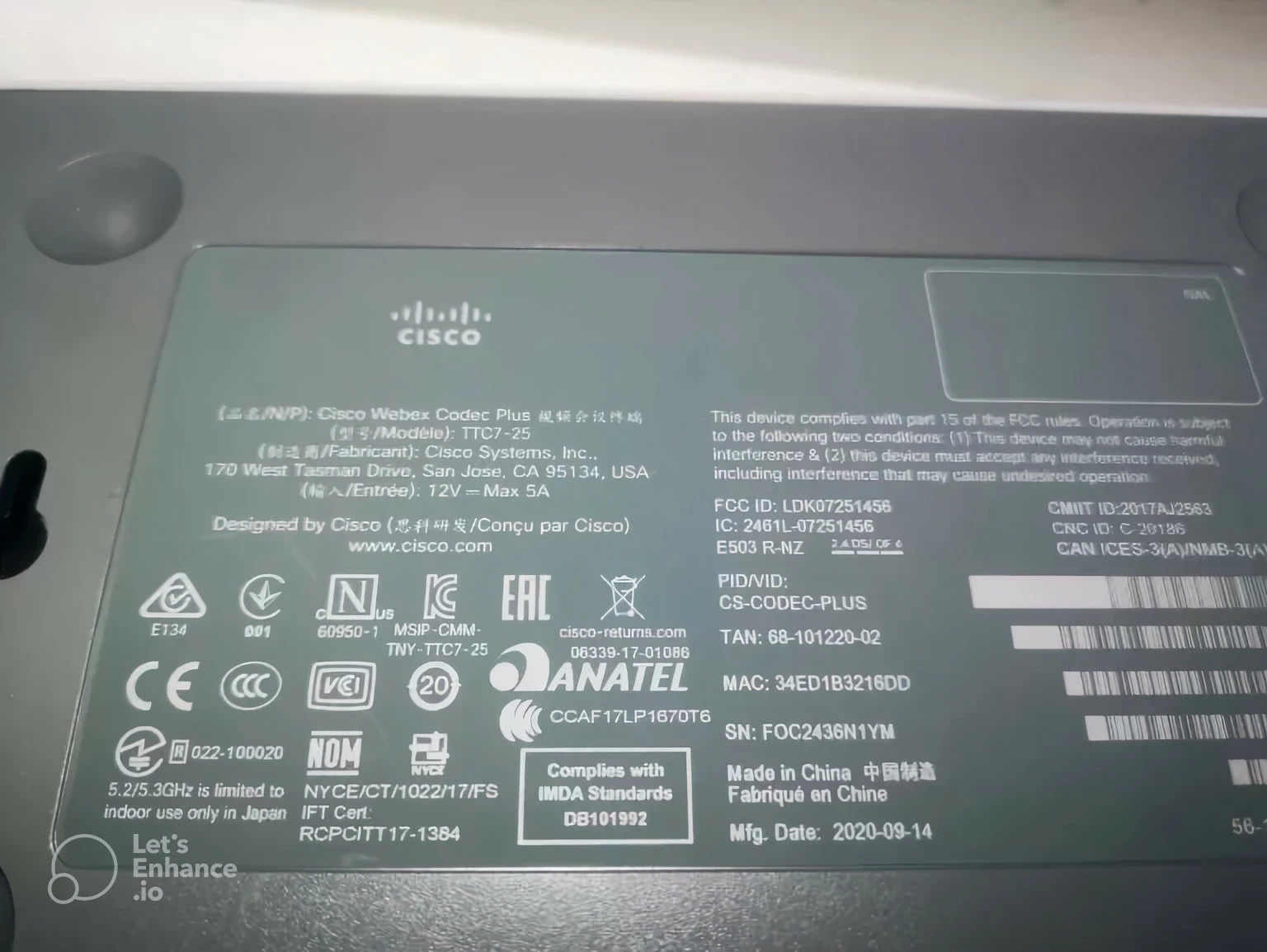 kamera-internetowa-cisco-webex-room-cs-kitplus-k9-ean-gtin-5054444018027