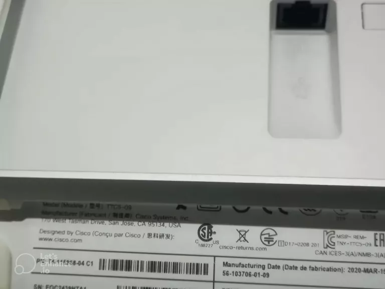 KAMERA INTERNETOWA CISCO WEBEX ROOM CS-KITPLUS-K9