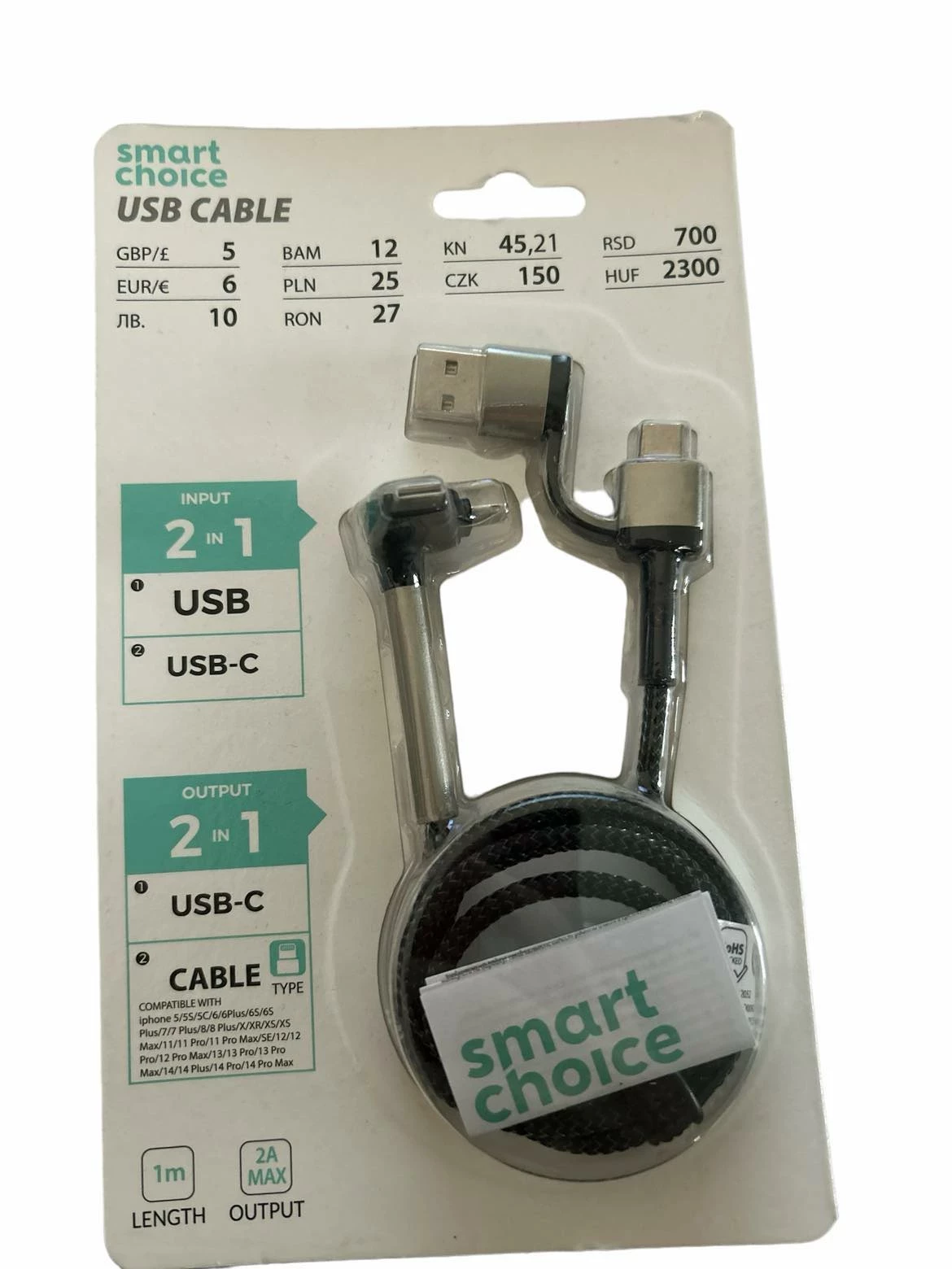 smart-choice-usb-cable-2w1-prusa-60-pruszkow