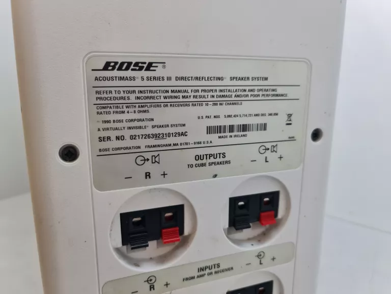 SUBWOOFER PASYWNY BOSE ACOUSTIMASS 5 SERIES III