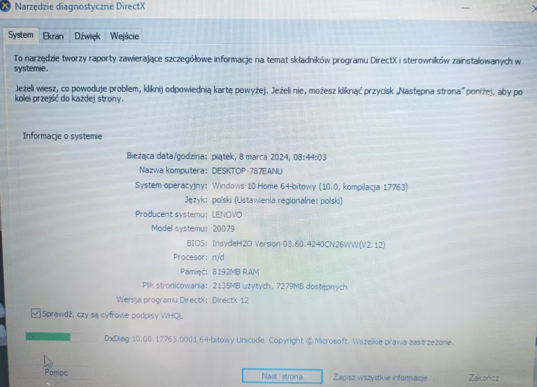 LAPTOP LENOVO G570 Z ZASILACZEM