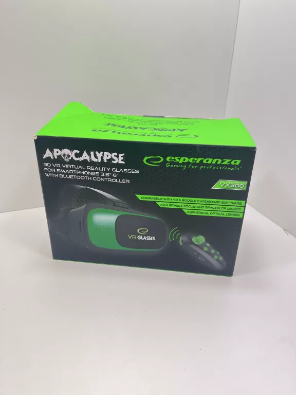 OKULARY VR 3D KONTROLEREM BT APOCALYPSE ESPERANZA