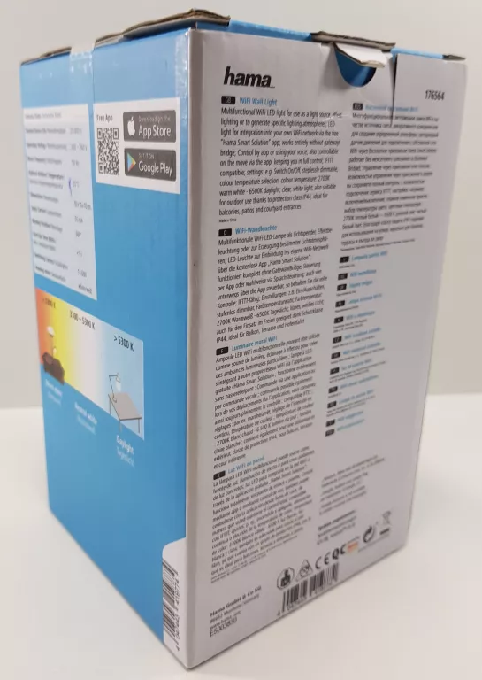 lampa-wifi-hama-176564-led-kinkiet-jak-nowa-kpl-rodzaj-reflektor-scienny