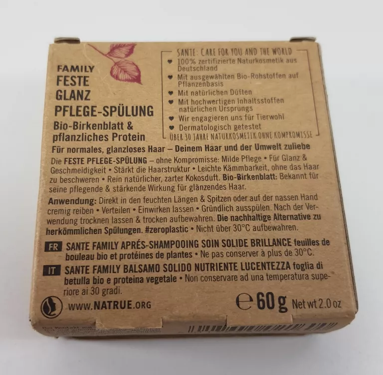 SANTE NATURKOSMETIK 40333 SZAMPON DO WŁOSÓW