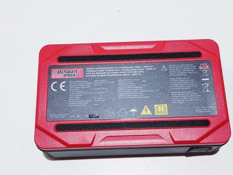 ULTIMATE SPEED MOBILNE URZĄDZENIE ROZRUCHOWE Z POWERBANKIEM 12 000 MAH