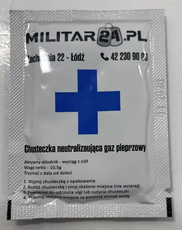 CHUSTECZKA NEUTRALIZUJĄCA GAZ PIEPRZOWY G014B