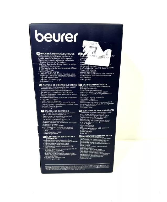 SZCZOTECZKA BEURER TB 50 X ONPACK BLACK
