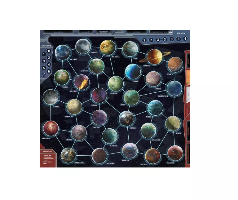 STAR WARS WOJNY KLONÓW PANDEMIC SYSTEM GRA PLANSZOWA REBEL