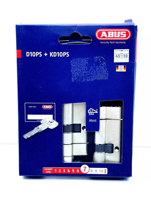 KOMPLET WKŁADEK ABUS D10 45/30+45/30G Z GAŁKĄ KL.C