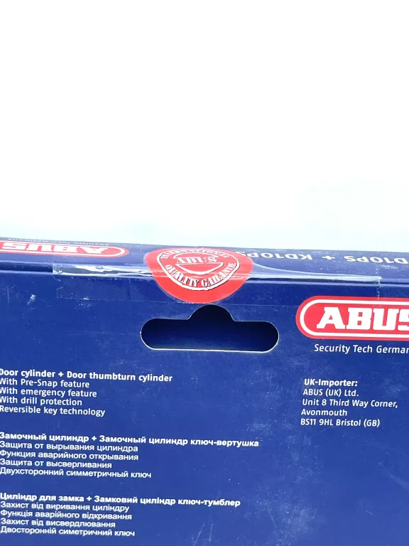 KOMPLET WKŁADEK ABUS D10 45/30+45/30G Z GAŁKĄ KL.C