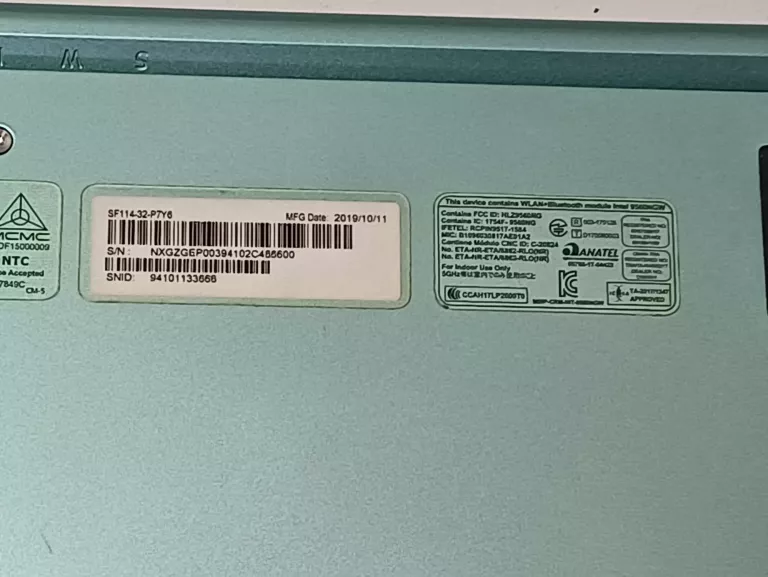 LAPTOP ACER SWIFT 1 4G/128GB