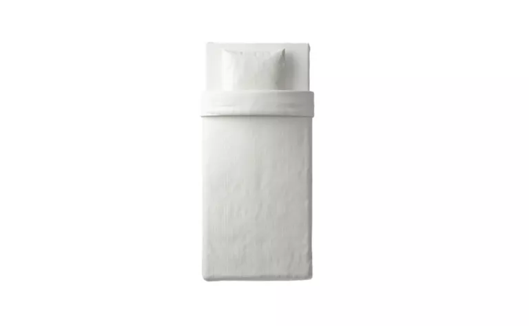 IKEA NATTJASMIN POŚCIEL 150X200 SATYNOWA BIAŁY 50X60CM