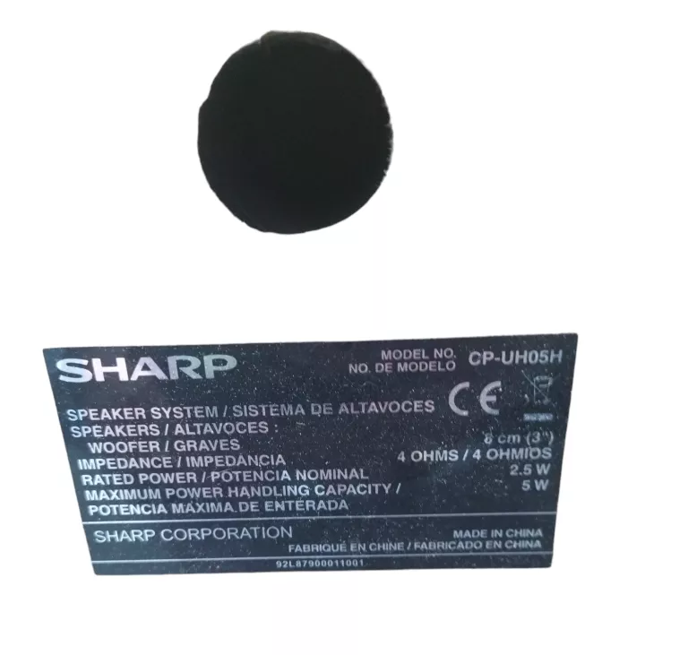 GŁOŚNIKI SHARP CP-UH05H