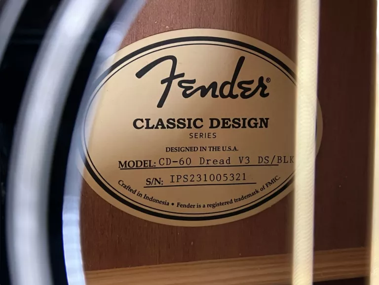 GITARA AKUSTYCZNA FENDER DREAD CD-60 BK V3