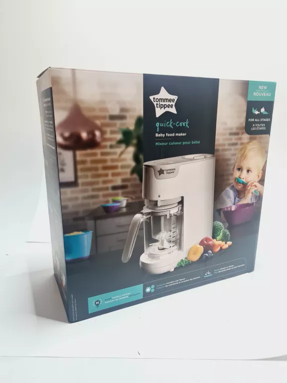 PAROWAR I BLENDER TOMMEE TIPPEE QUICK-COOK NÓWECZKA