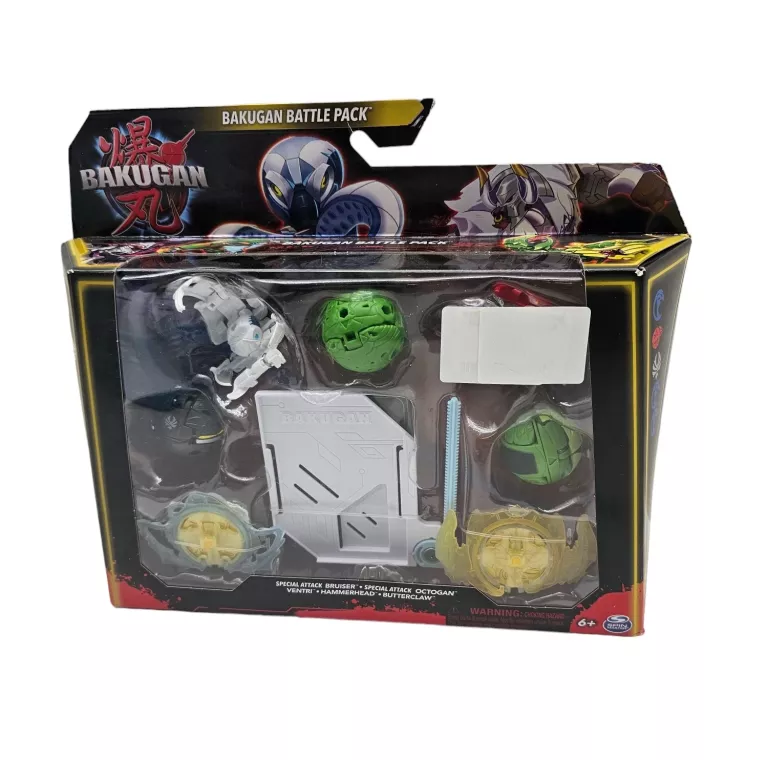 BAKUGAN ZESTAW MEGA ROZRYWKA WIRUJĄCE FIGURKI BITEWNE 5 SZT