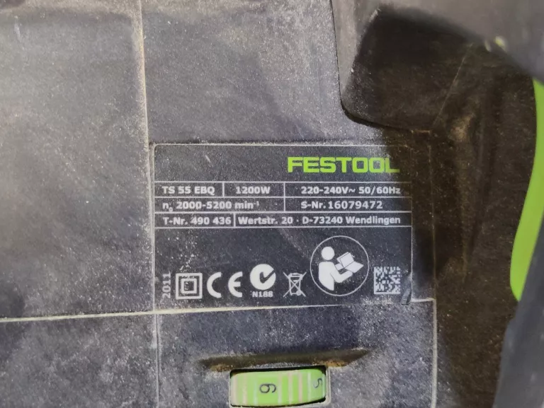 PILARKO-ZAGŁĘBIARKA FESTOOL TS 55 EBQ 1200 W