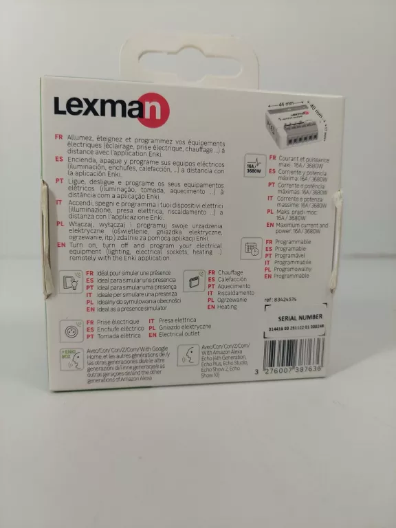 LEXMAN MULTI PURPOSE CONNECTED RECEIVER GNIAZDO ELEKTRYCZNE BLATOWE 3M
