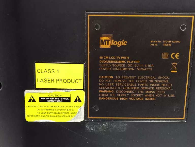 TELEWIZOR MT LOGIC TFDVD- 2022 HD